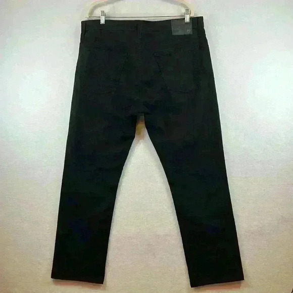 AG Adriano Goldschmied Everett Slim Straight Black Men’s Jeans Size 35x32 - Picture 2 of 10